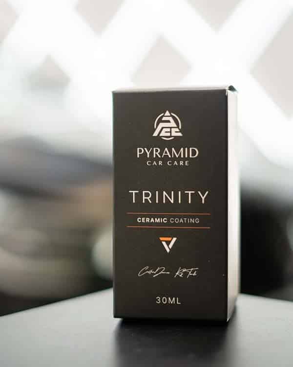 Pyramid Car Care Trinity lifetime ceramic coating applied to a car
